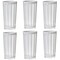 Villa 22 oz White Acrylic Tumbler BPA-Free, Dishwasher Safe, Durable Drinkware Set of 6